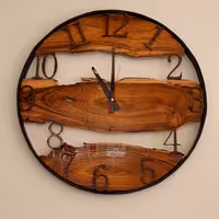 ساعت دیواری چوبی روستیک مدلSR101 سایز 50 