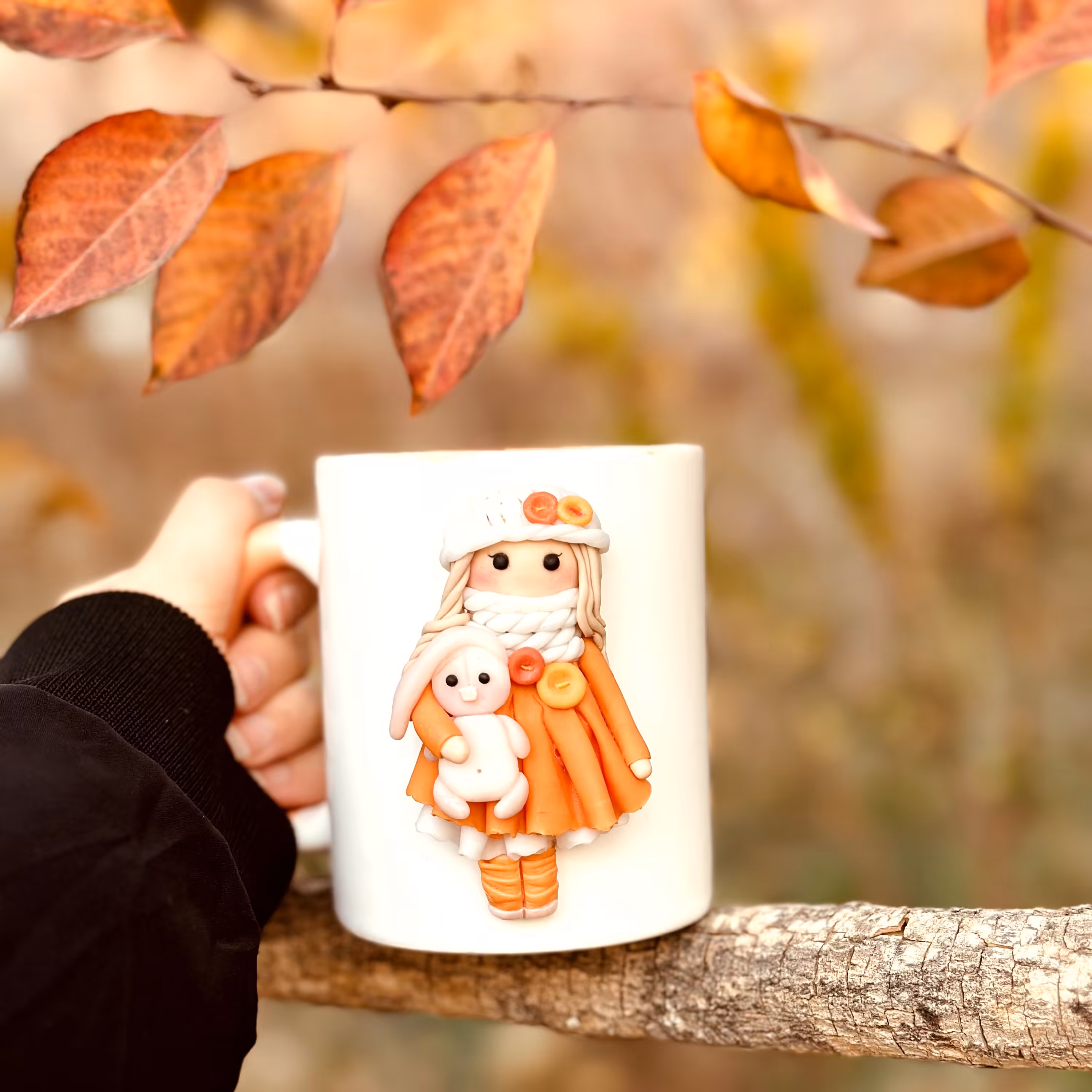 ماگ عروسک پاییزی