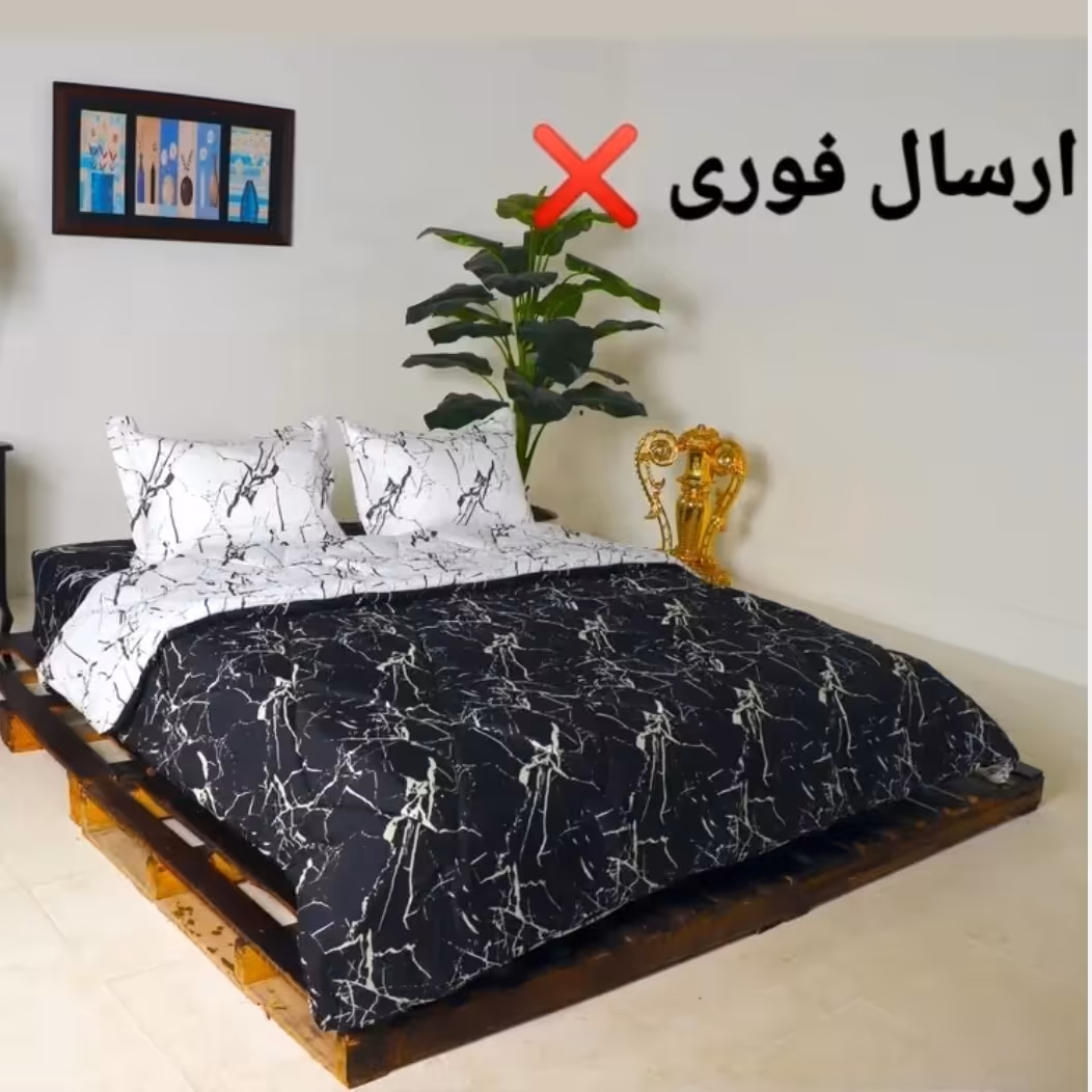 روتختی طرح سنگ دونفره 2رو تعداد 4 تیکه سرویس کامل روتختی رنگ ثابت و بدون پرزدهی تضمینی