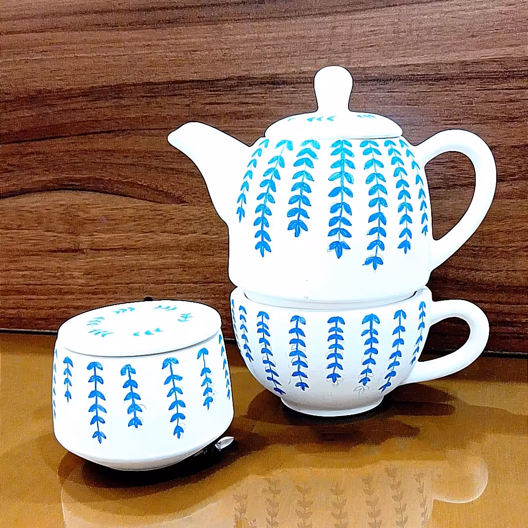 سرویس تک نفره چایخوری گل آبی.