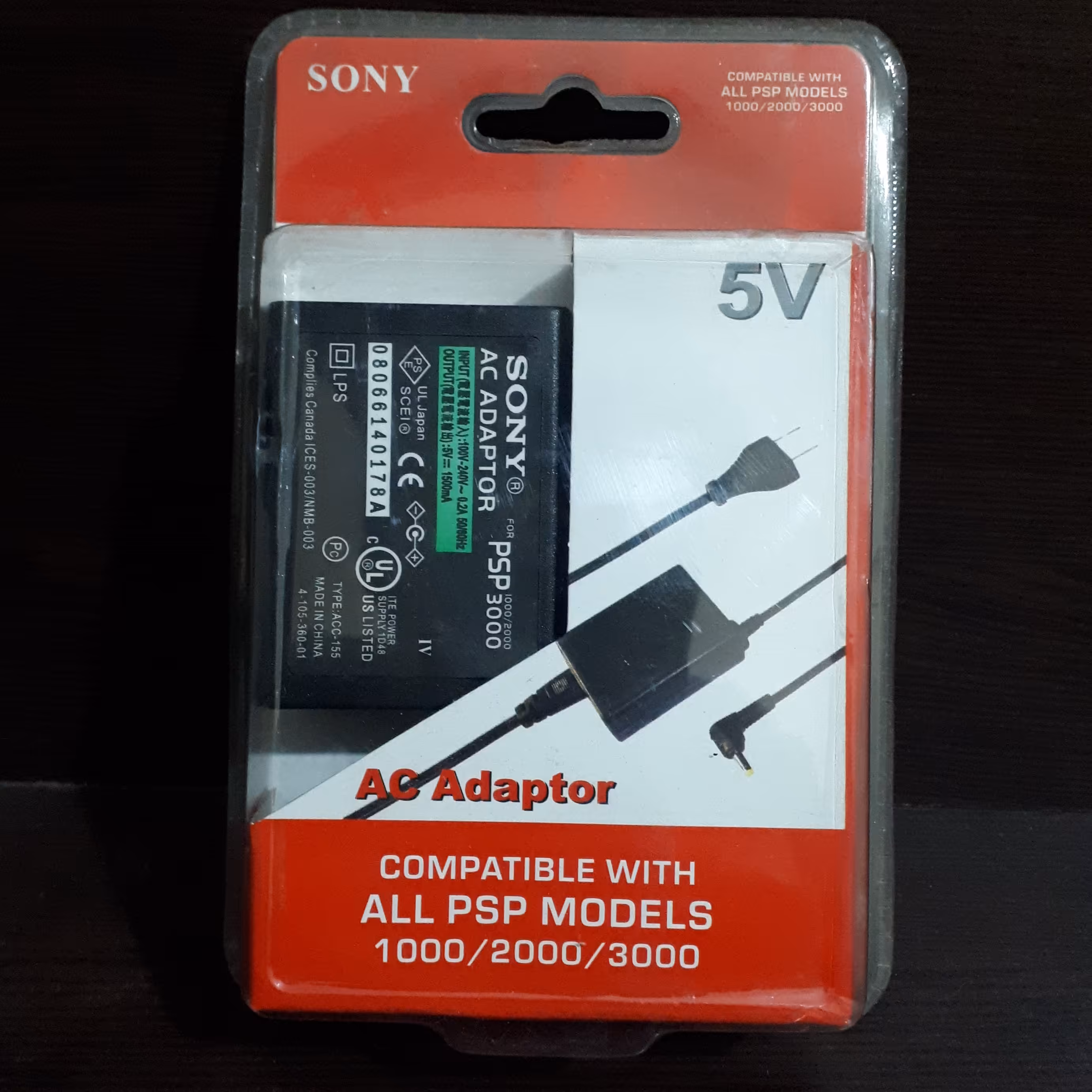 آدابتور و شارژر 5 ولت psp فت و اسلیم سونی