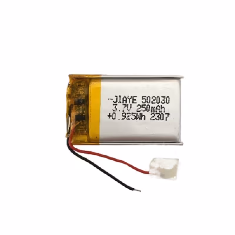 باتری لیتیومی مدل 502030 با ظرفیت 250 میلی آمپر ساعت