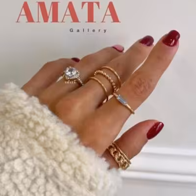 پک انگشتر جواهری قلب