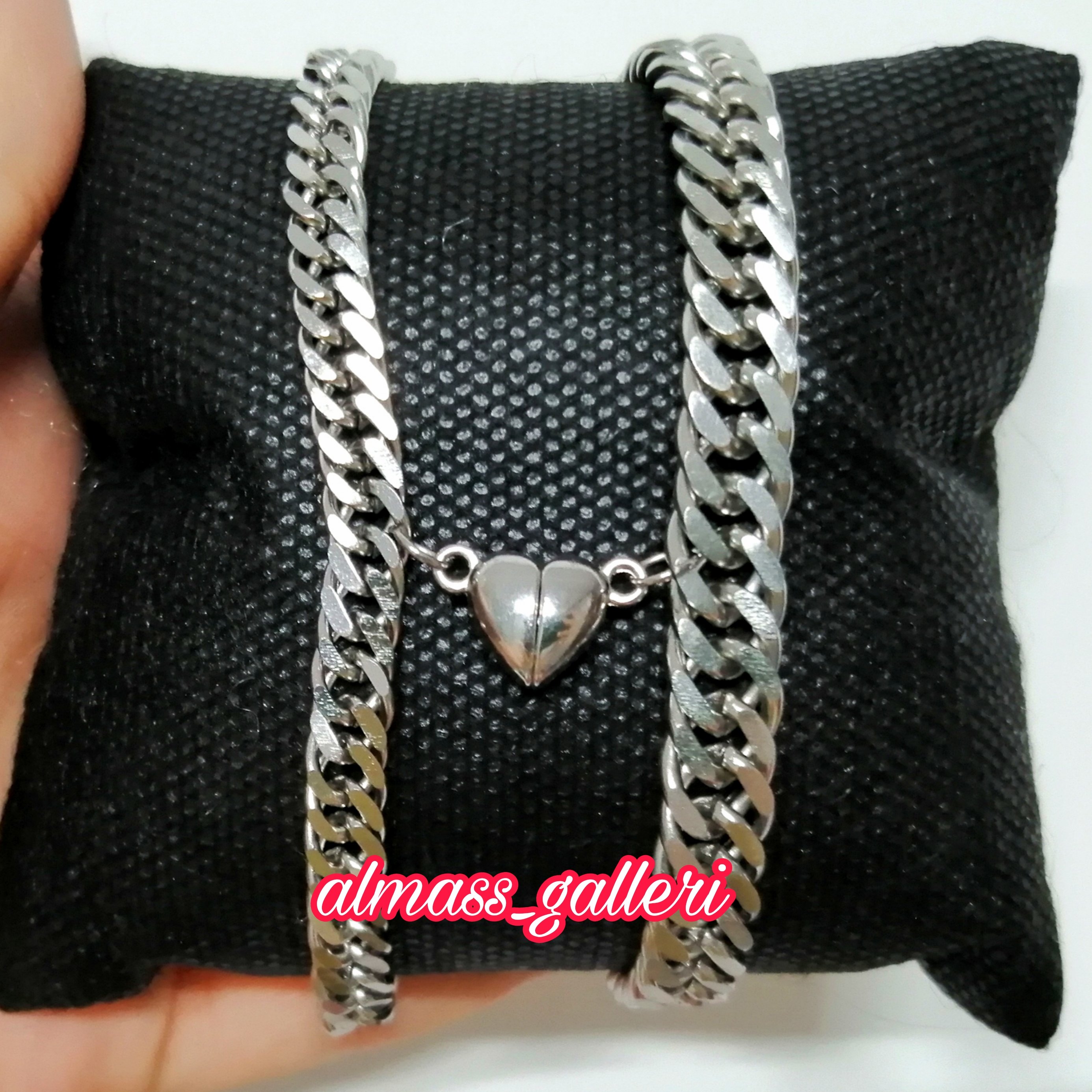 دستبند دوستی یا دستبند ست یا دستبند مگنتی استیل