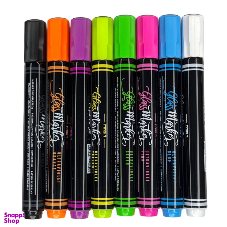 ماژیک گلس مارکر ریستور کد 64 بسته 8 عددی