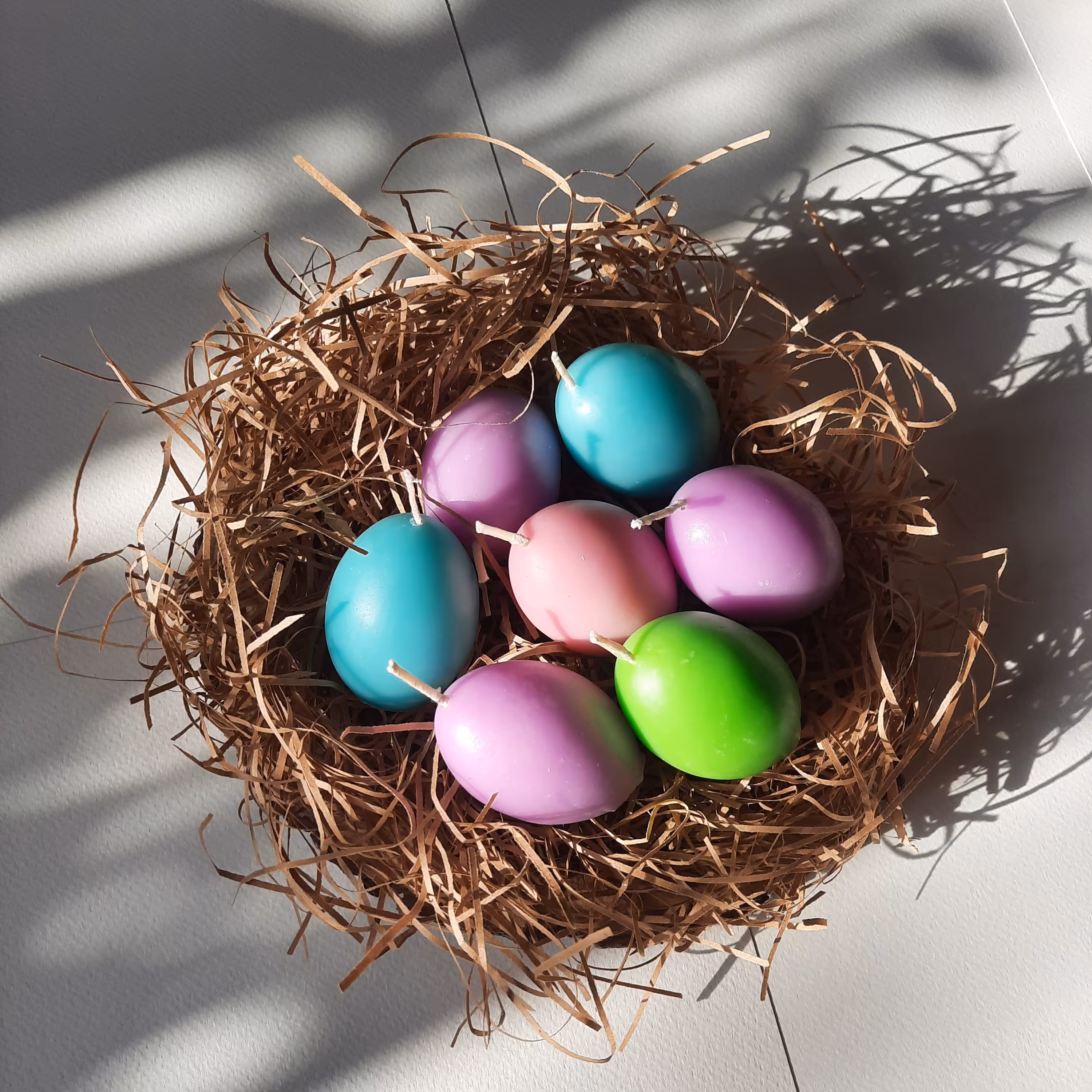 شمع تخم مرغ رنگی