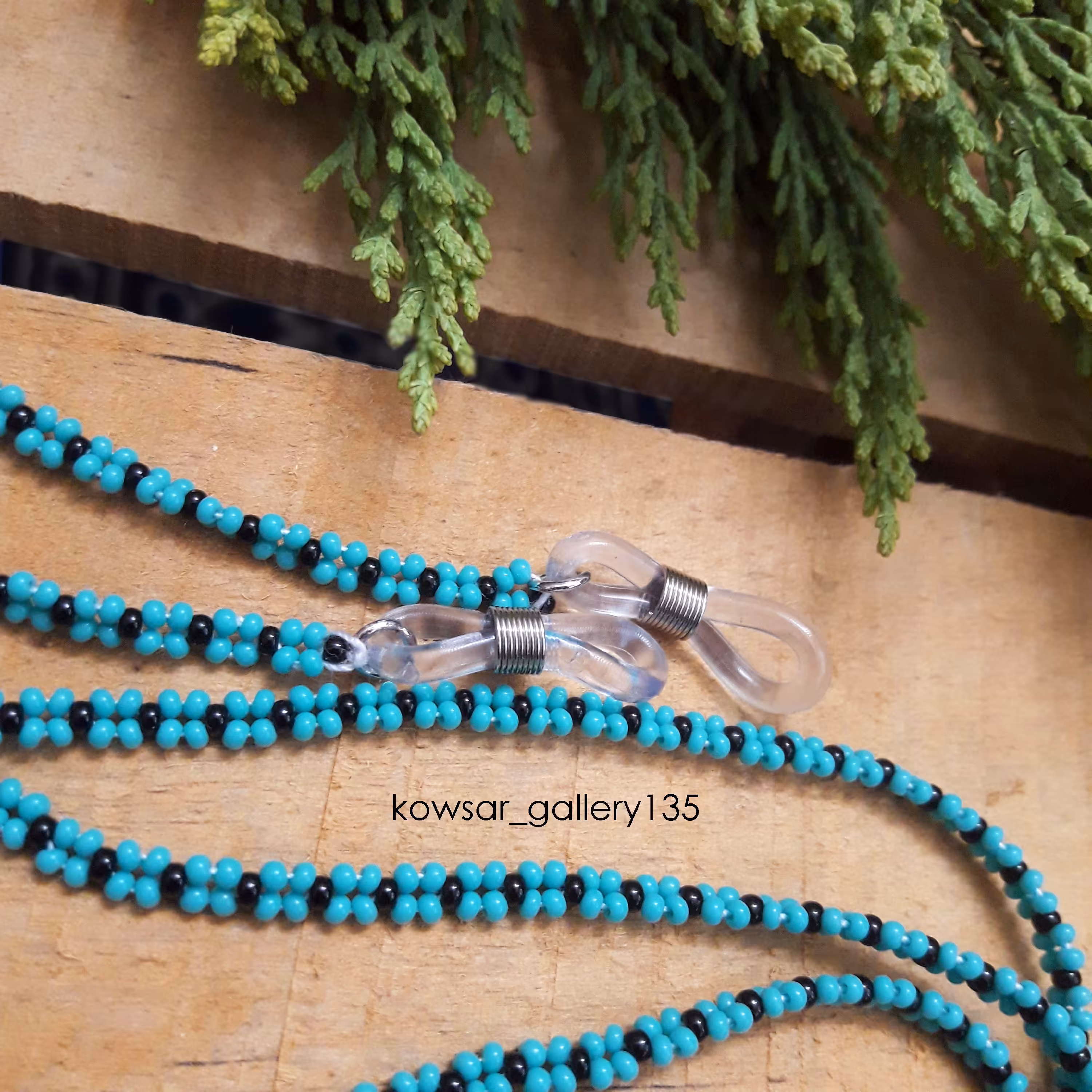 بند عینک فانتزی منجوق بافی