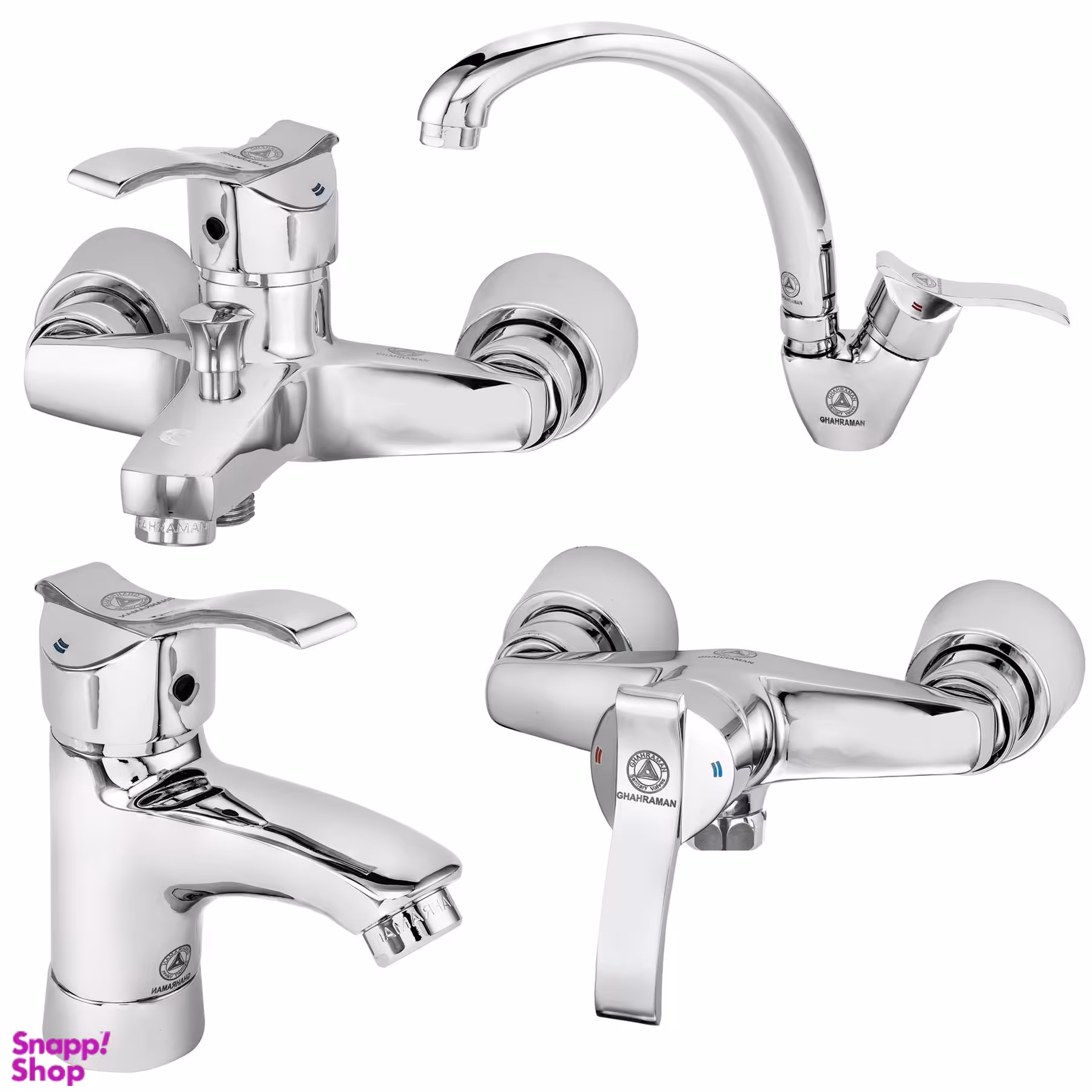 ست شیرآلات قهرمان مدل آبشار دو