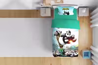 روتختی یک نفره آلوئه ورا لومانا 4تکه طرح Panda kungfu
