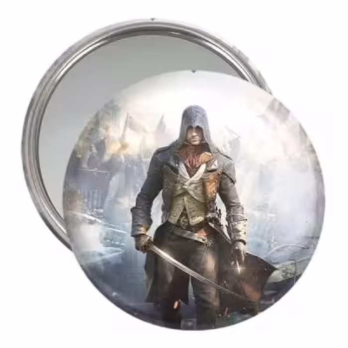 آینه جیبی خندالو طرح اساسینز کرید Assassins Creed کد 4977