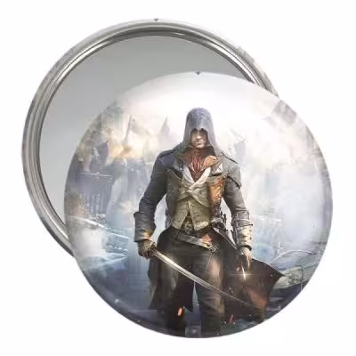 آینه جیبی خندالو طرح اساسینز کرید Assassins Creed کد 4977