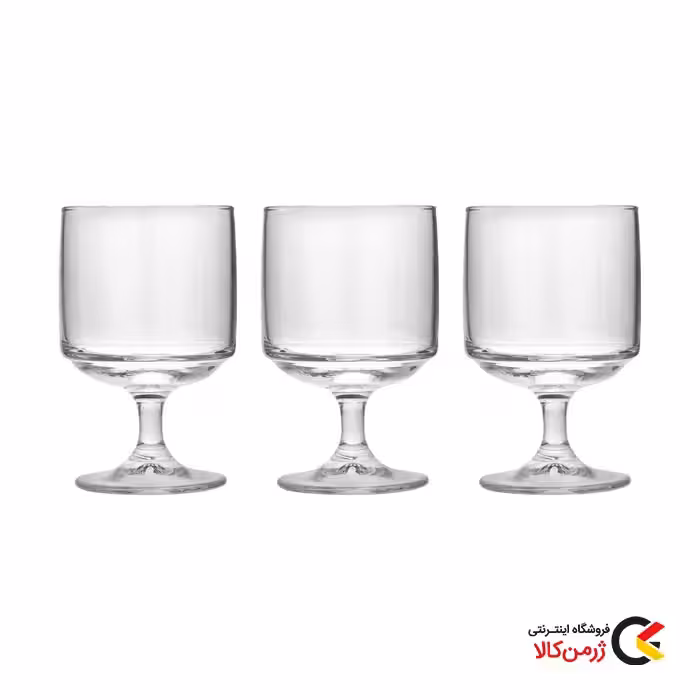 بستنی خوری سه عددی شیشه ای شیک برند پاشاباغچه | فروشگاه ژرمن کالا