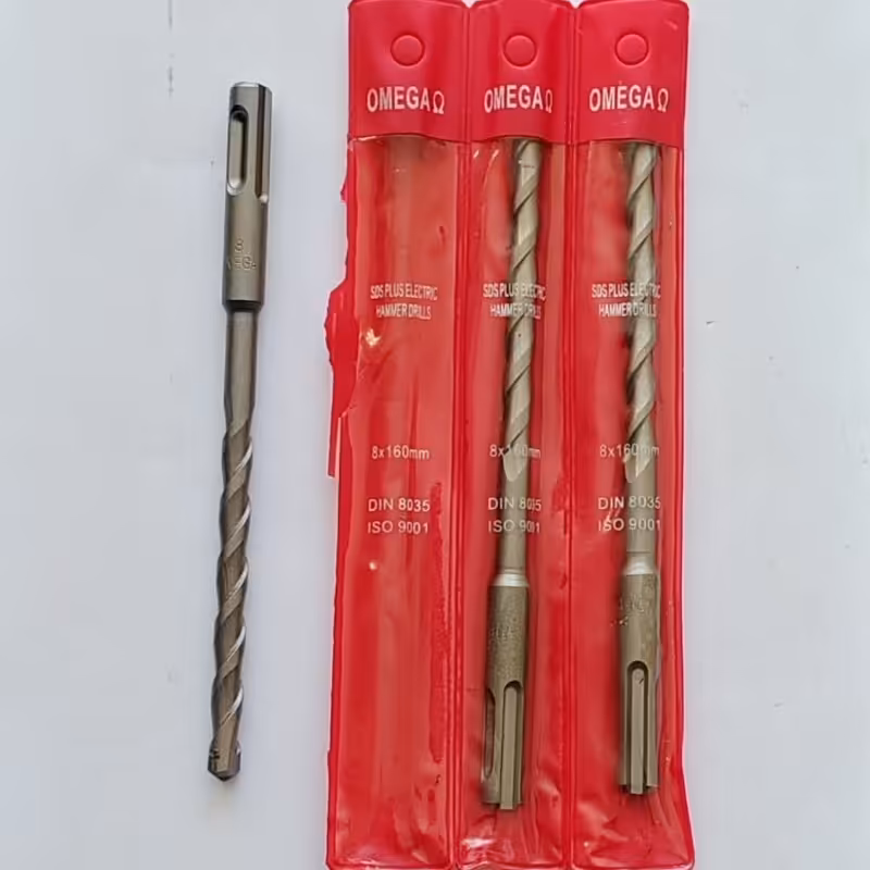 مته چهار شیار چهار الماسه شماره 8 طول 160 میلیمتر امگا 