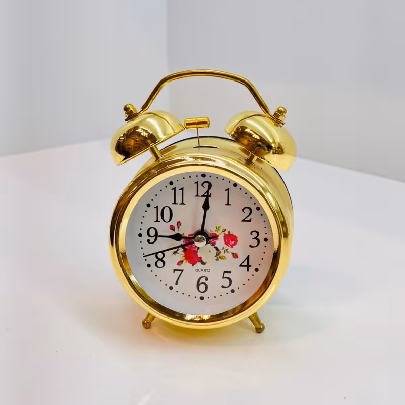 ساعت رومیزی زنگ دار چراغ دار 