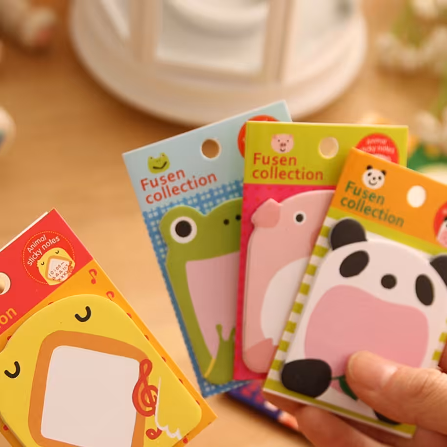 استیک نوت فانتزی کوچک طرح حیوانات مناسب یادداشت های روزانه 20 ورقی 