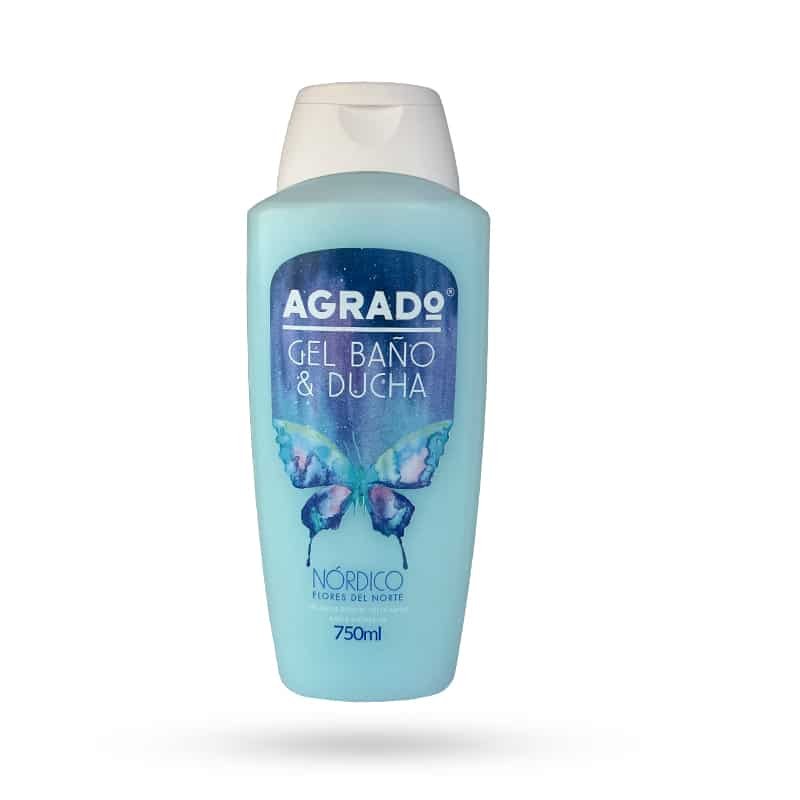 ژل دوش و حمام آگرادو با رایحه گلهای شمالی Agrado حجم 750 میل