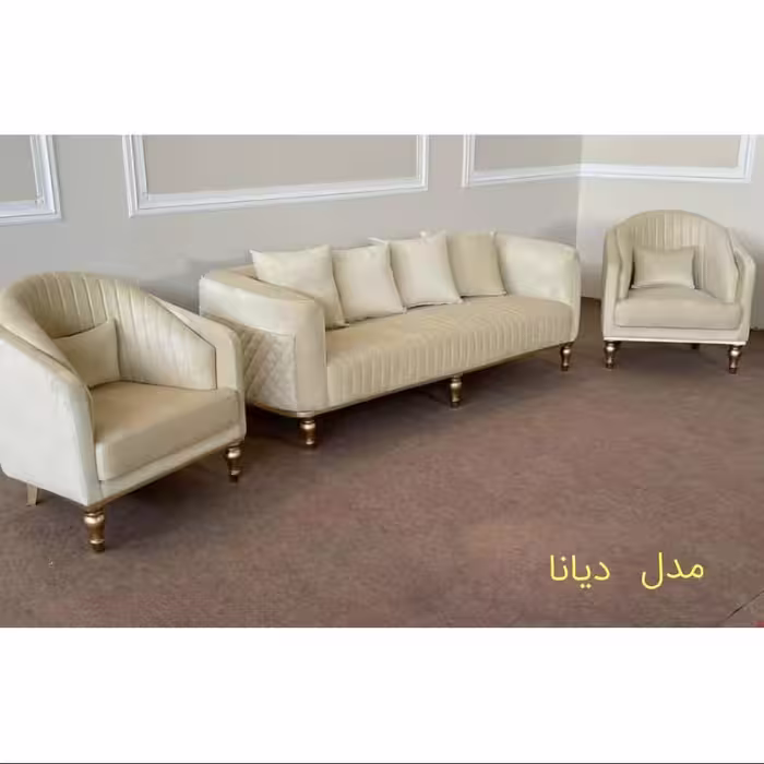مبل راحتی مدل دیانا 8نفره کلاف تماما چوب روس و فوم سرد قابل سفارش دررنگ دلخواه