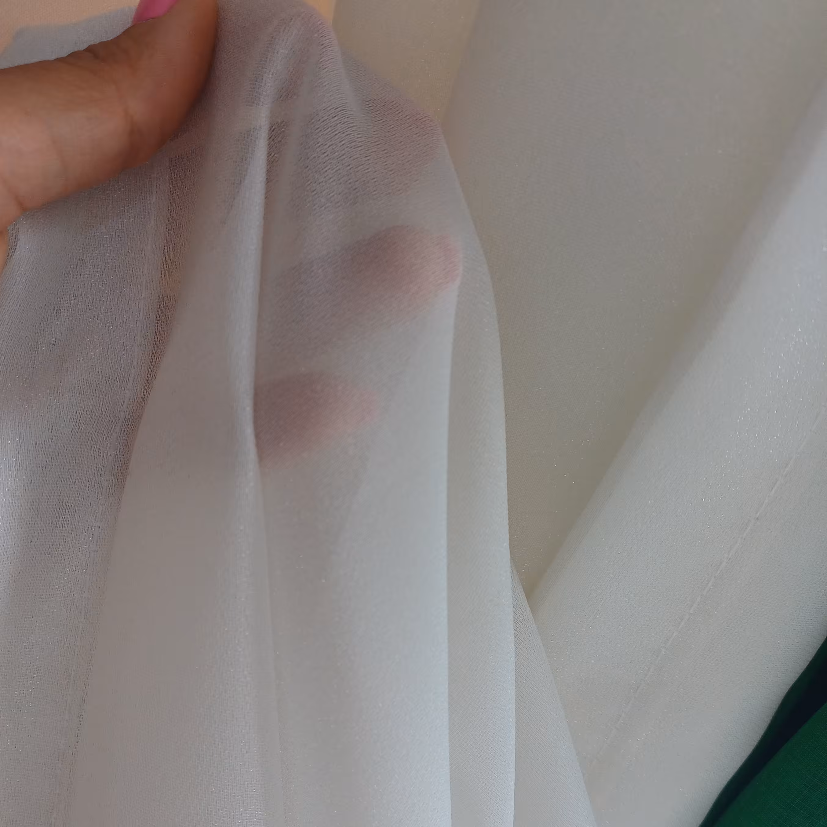 پارچه پرده حریر شاین براق