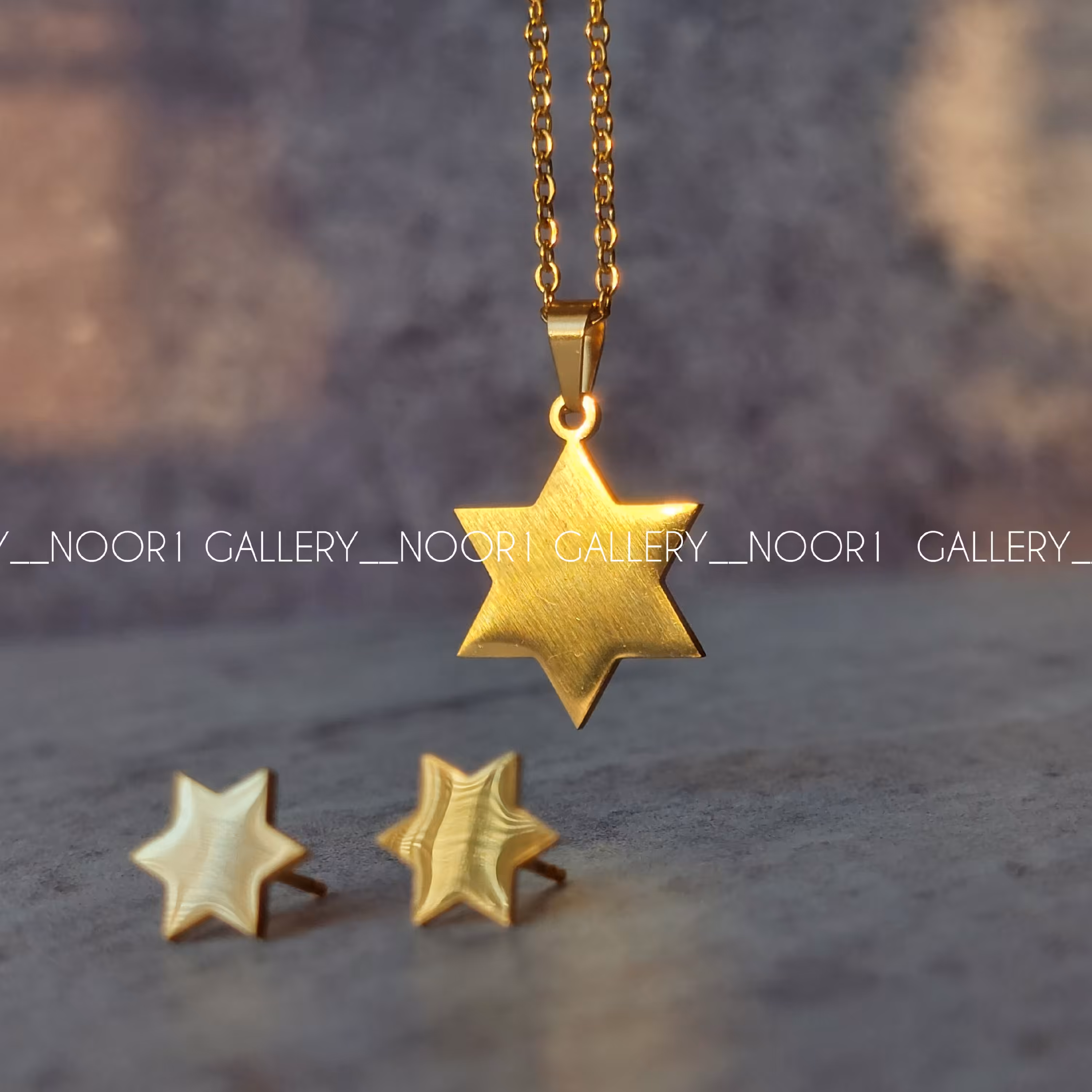 نیم ست استیل رنگ ثابت طرح ستاره