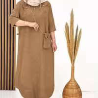 ست‌ پیراهن و کیف مخمل کبریتی ریز