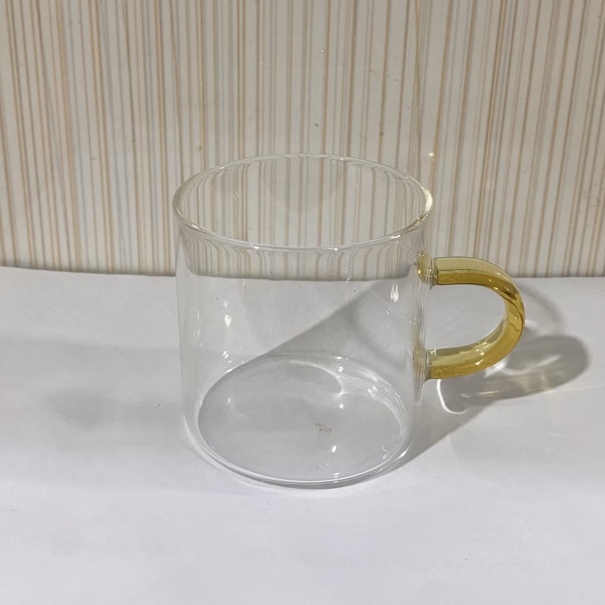 ماگ پیرکس مدل دسته دار رنگ زرد کدz2،شات،قهوه،نوشیدنی