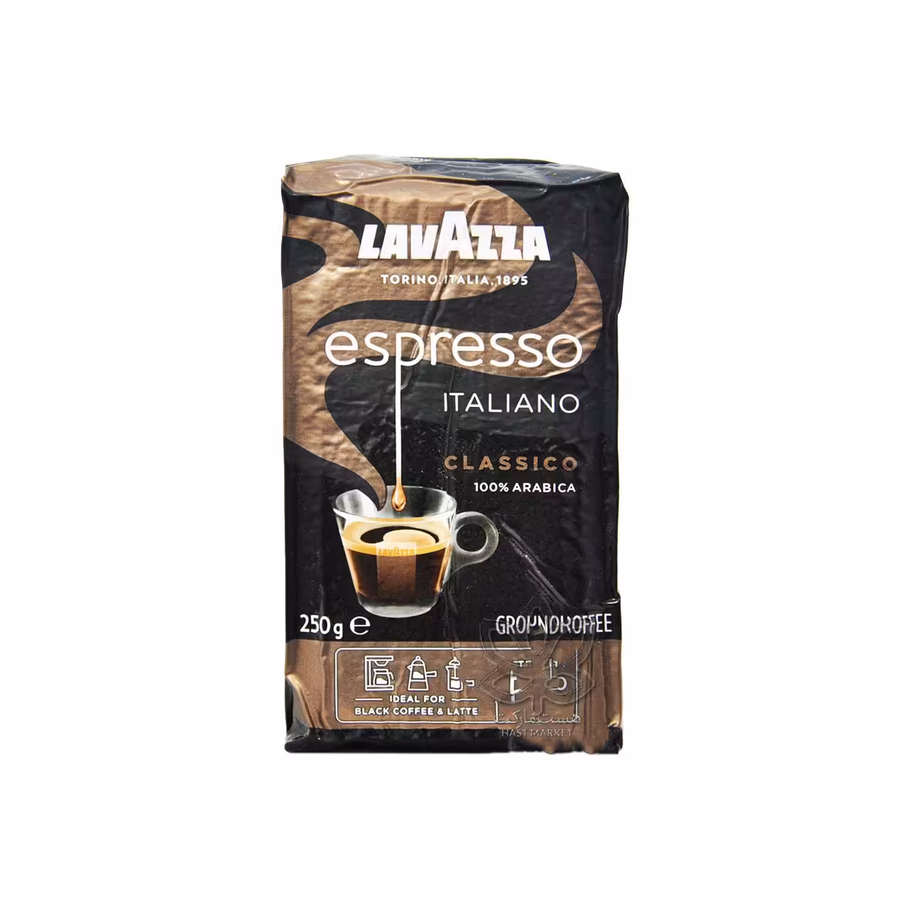پودر قهوه اسپرسو ایتالیانو کلاسیک ( سه دستگاه ) 250 گرم لاواتزا - lavazza