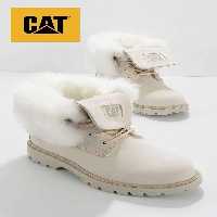 چکمه و بوت نود زنانه چرم بژ CAT0111118401 Caterpillar