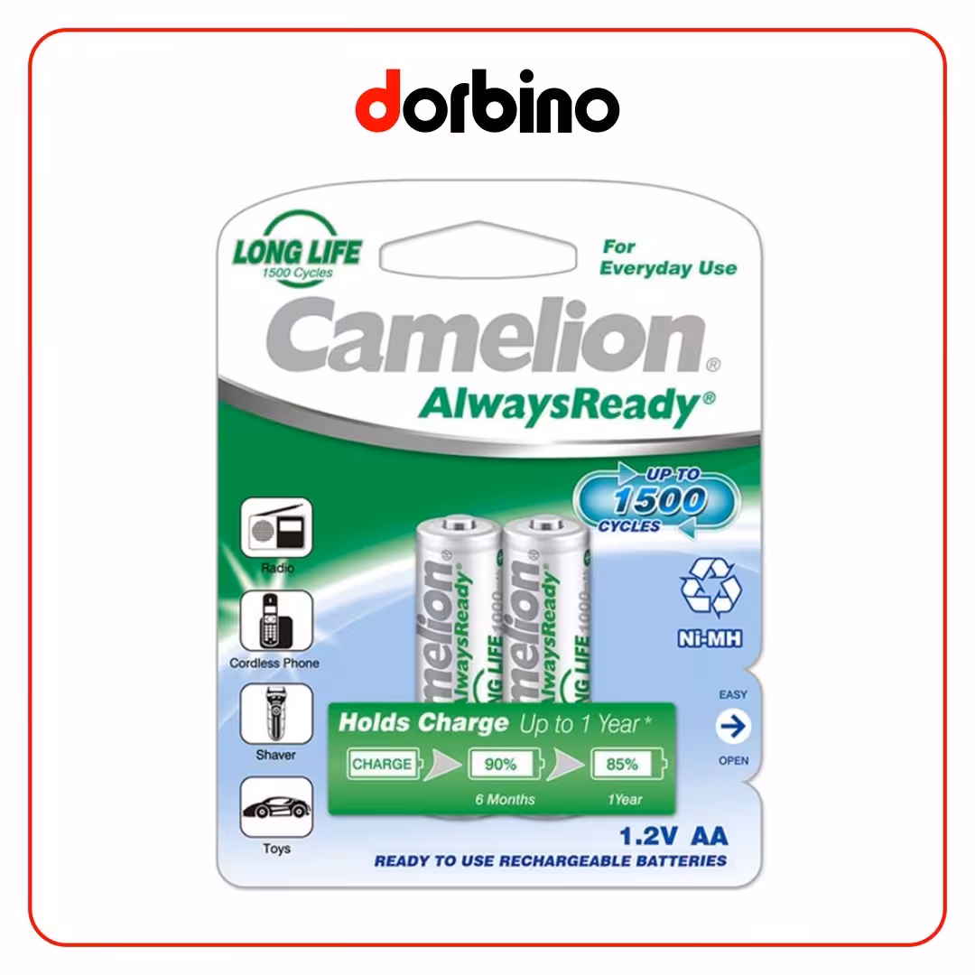 باتری قلمی شارژی Camelion NH-AA1000ARBP2 - فروشگاه دوربین دوربینو