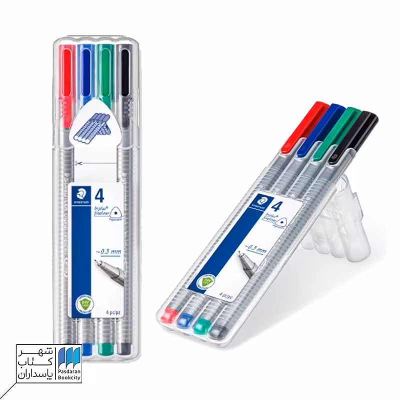 روان نویس نوک نمدی  0.3 4 عددی 334 staedtler