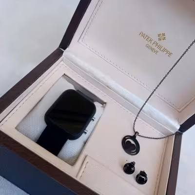 ساعت ال ای دی مستطیل همراه نیم ست