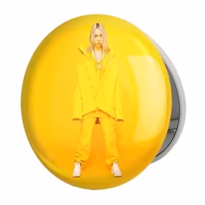 آینه جیبی خندالو طرح بیلی آیلیش Billie Eilish مدل تاشو کد 2761