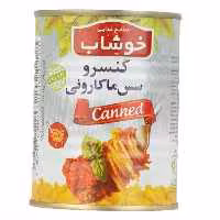 کنسرو سس ماکارونی با سویا خوشاب  350 گرم خوش مزه ولذیذ 


