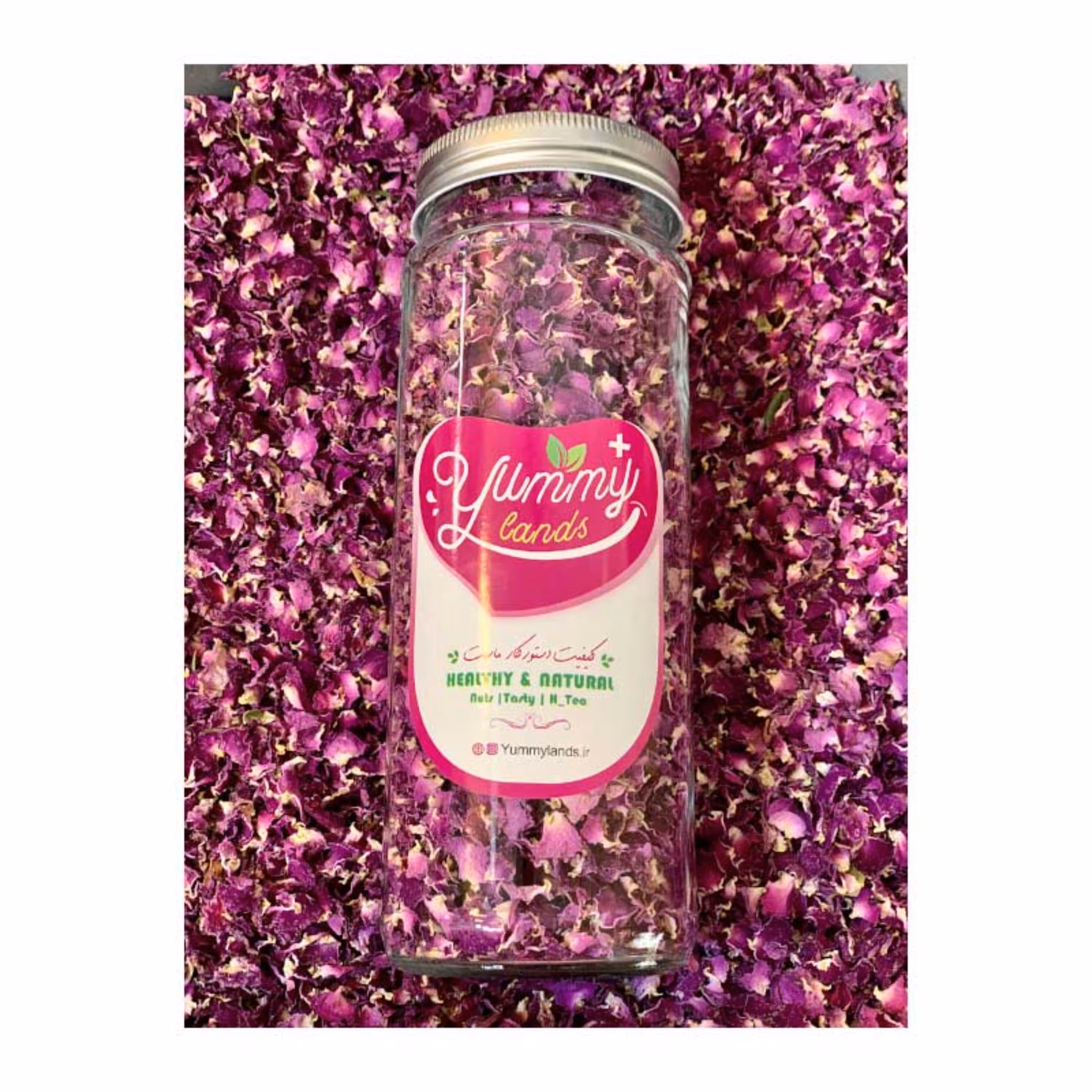 پر گل محمدی در پاکت 100 گرم