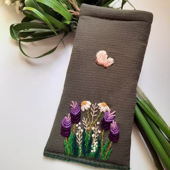 کیف موبایل  گلدوزی شده