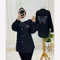 شومیز مانتویی نگینی از سایز 38 تا 52