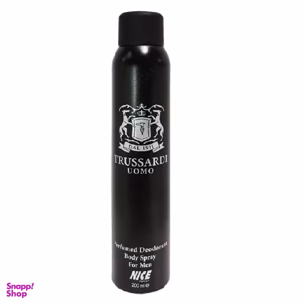 اسپری خوشبو کننده بدن مردانه نایس پاپت (Nice Puppet) مدل Trussardi Uomo حجم 200 میلی لیتر
