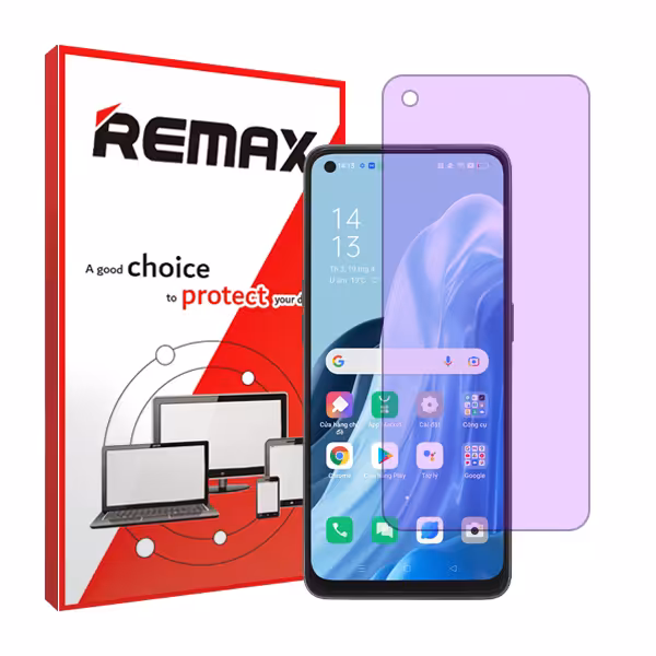 گلس اوپو Reno7 4G مدل هیدروژلی آنتی پرپل برند ریمکس کد S