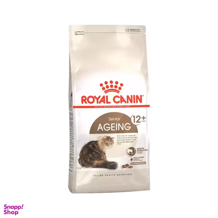 غذای خشک گربه مسن رویال کنین (Royal Canin) مدل +12 Senior Ageing وزن 2 کیلوگرم