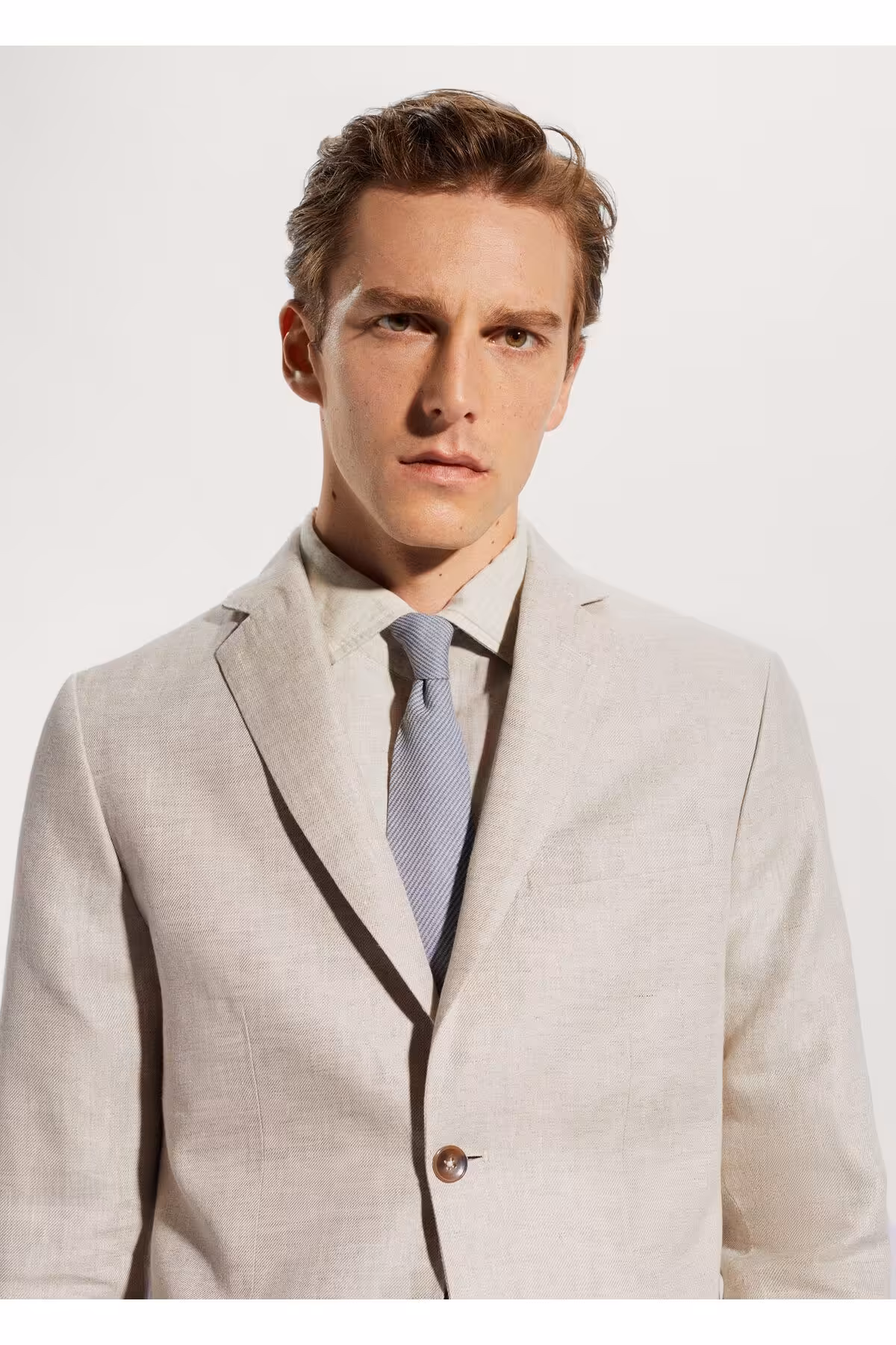 کت بلیزر نود مردانه ژاکت BLAZER BEIGE 57140554 منگو MANGO