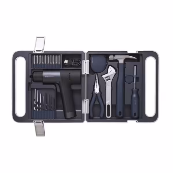 جعبه ابزار و دریل شارژی هوتو شیائومی QWDZGJ001