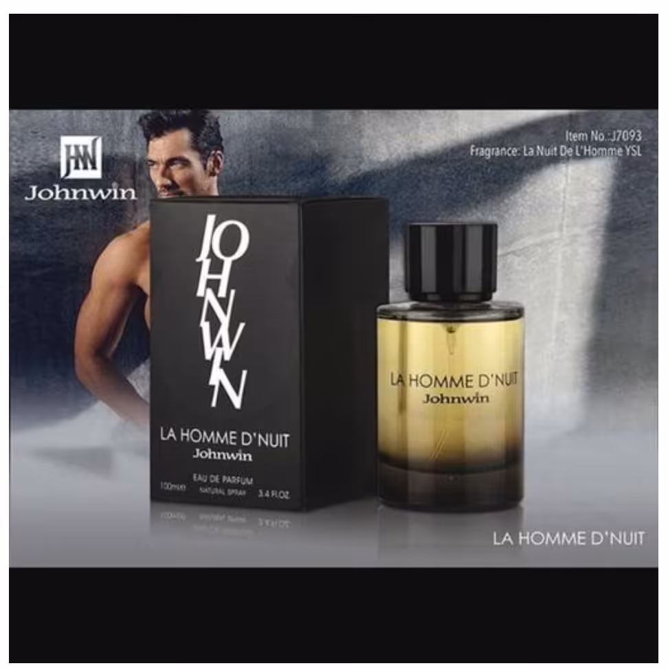 عطر ادکلن مردانه ایو سن لورن لانویت لهوم جانوین (Johnwin YSL La Nuit de L`Homme) حجم 100