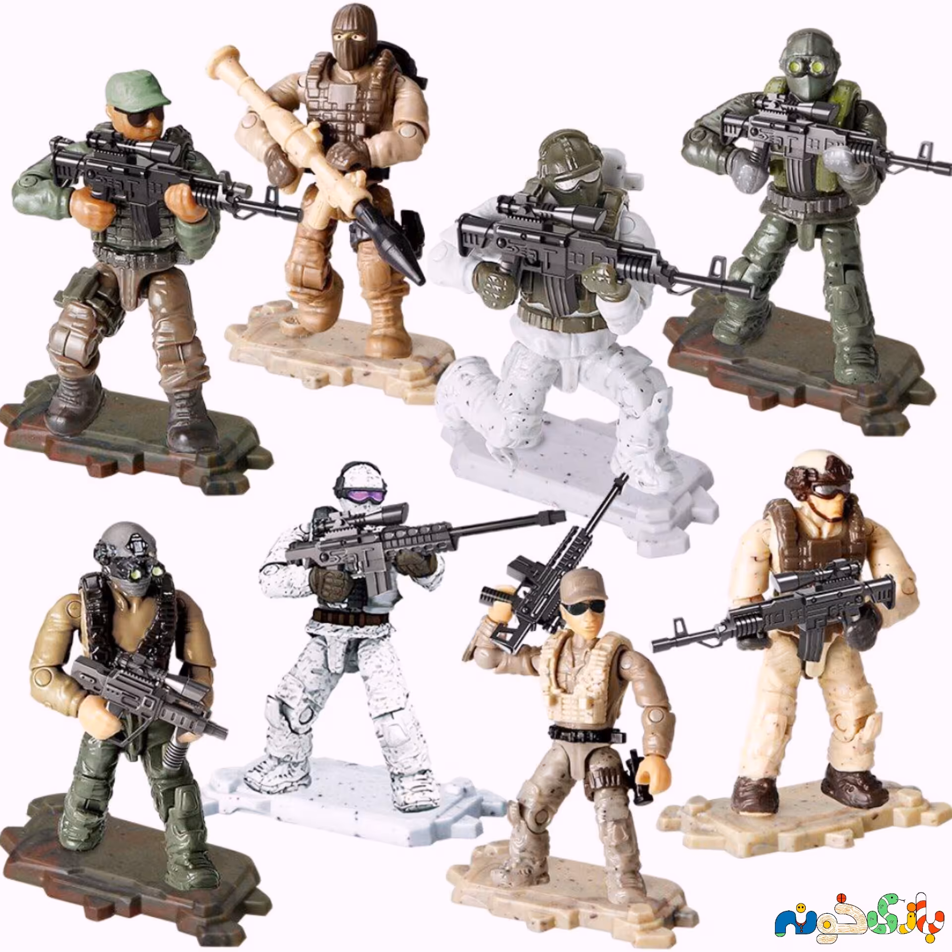 اسباب بازی لگو  سرباز فیگور تکی بدون جعبه داخل نایلون 