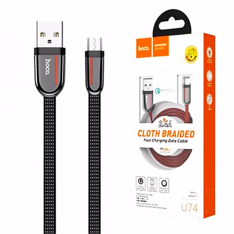 کابل شارژ میکرو Micro USB هوکو HOCO U74
