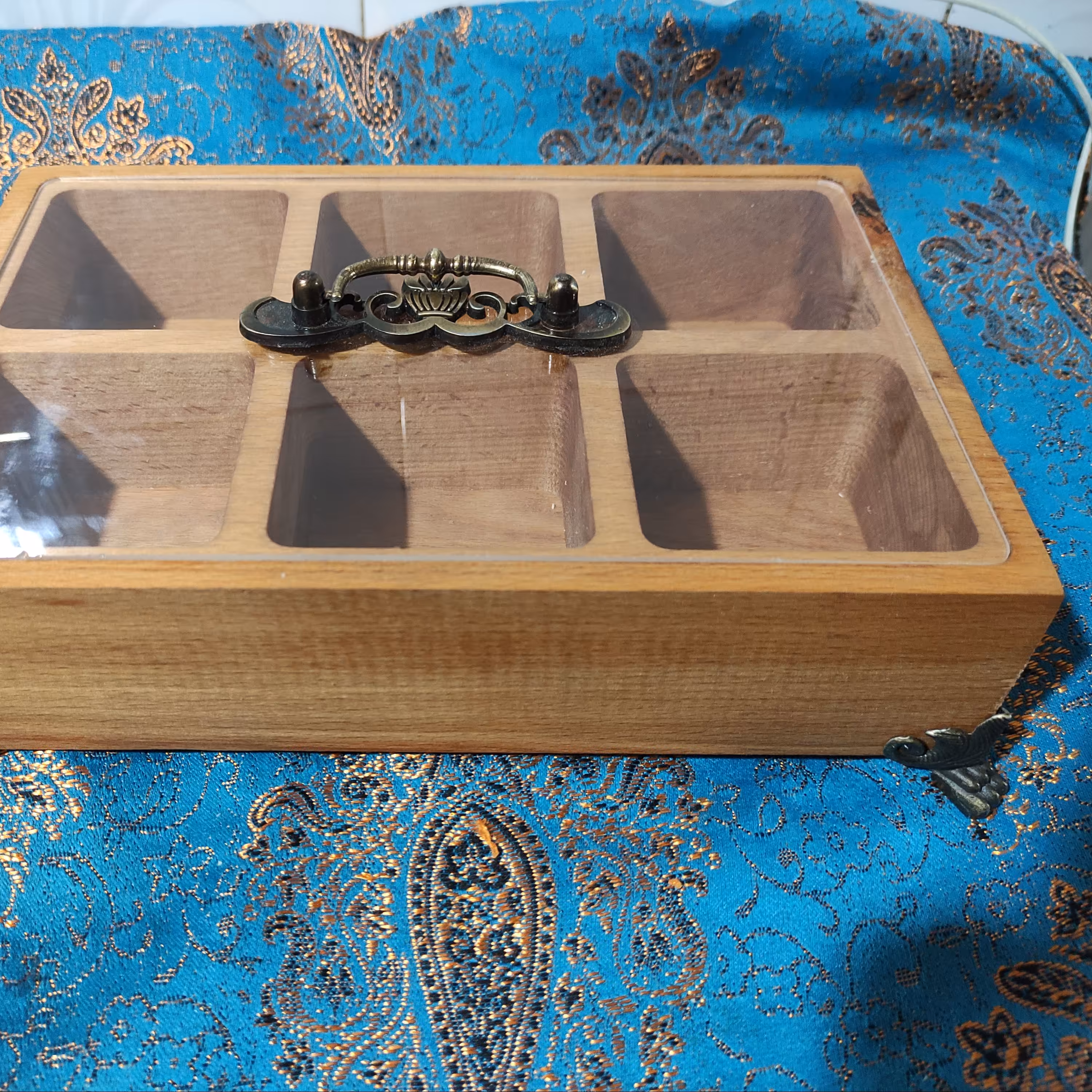 جعبه دمنوش چوبی