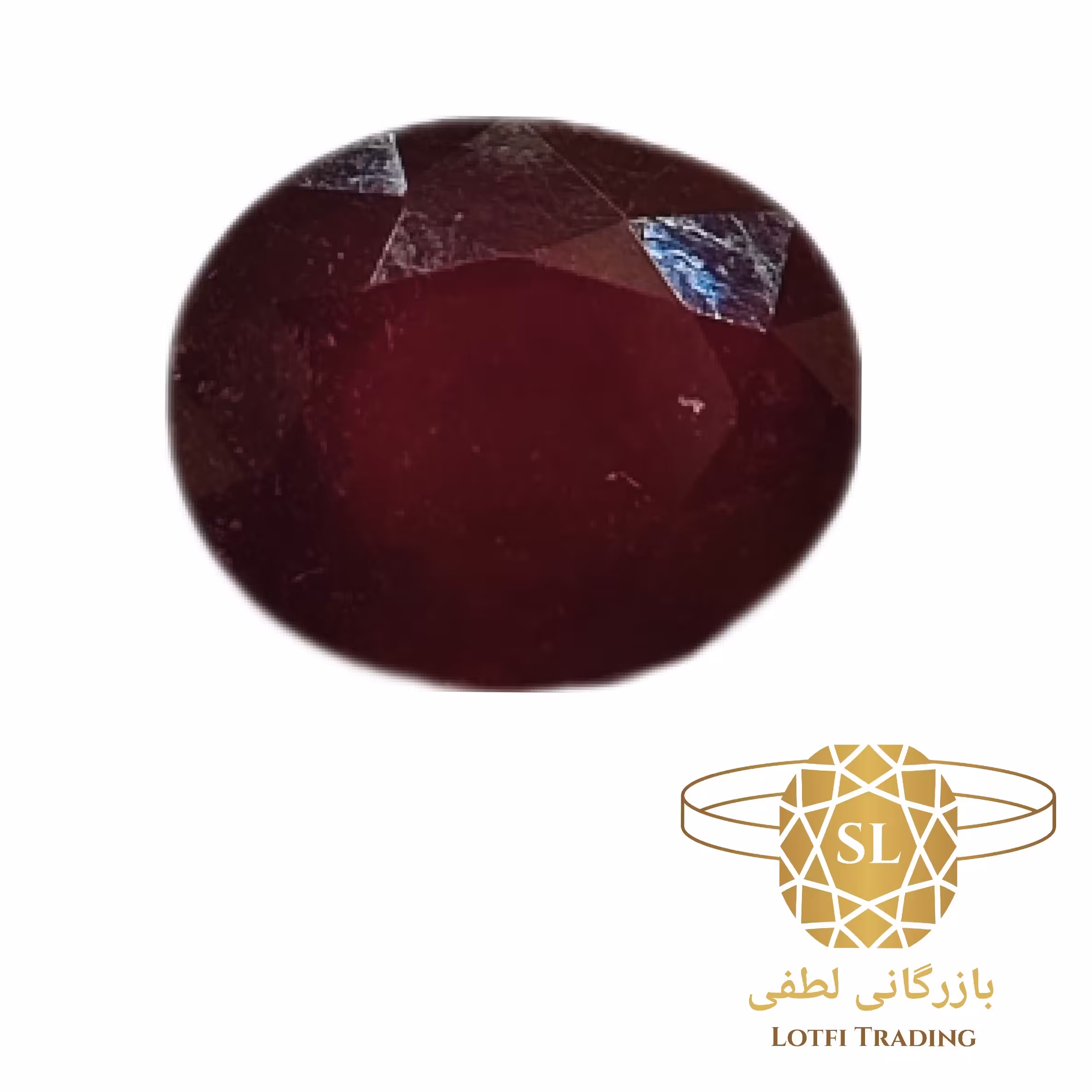 سنگ یاقوت سرخ آفریقایی همراه با شناسنامه کد 01 بازرگانی لطفی 