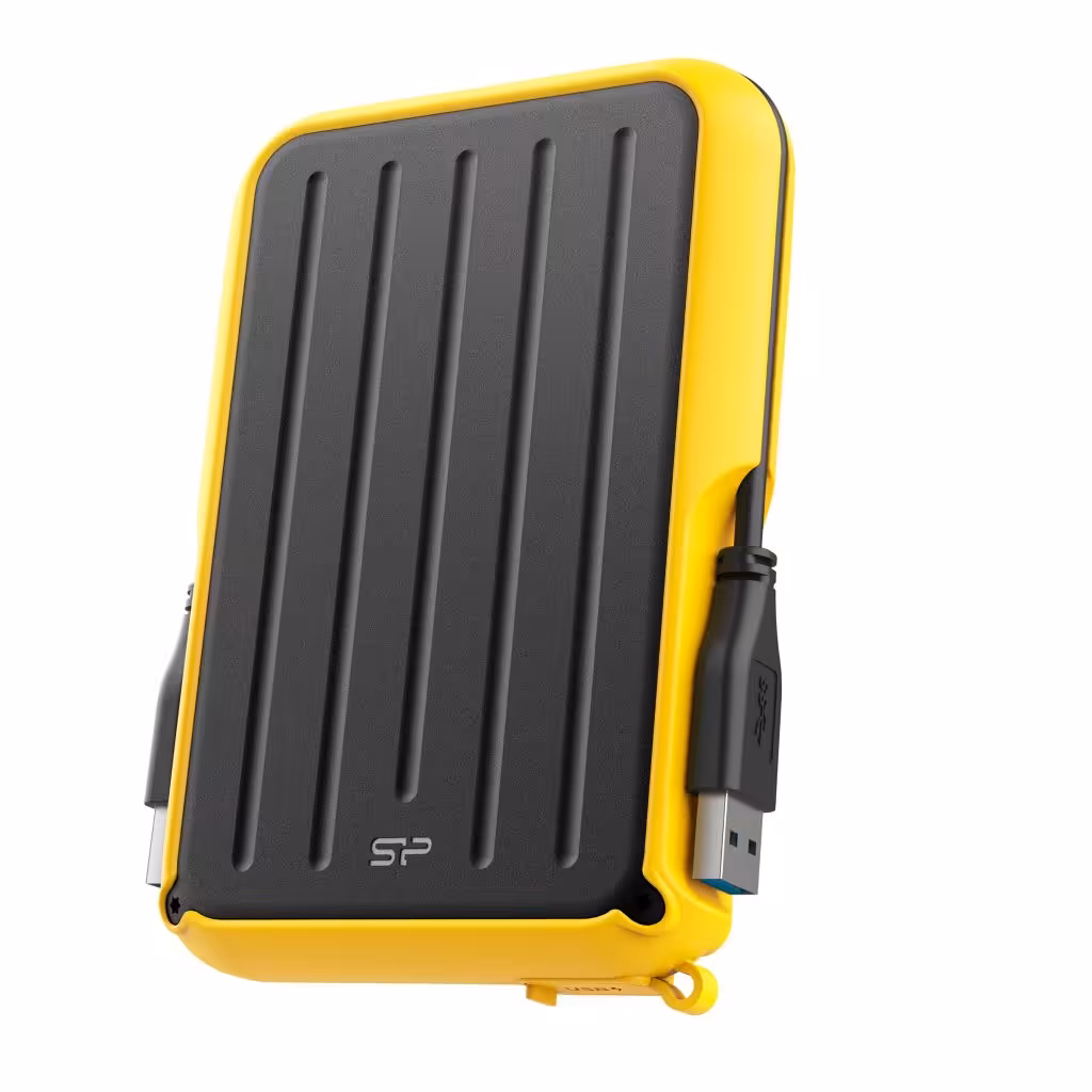 خرید هارد اکسترنال سیلیکون پاور Armor A66 2TB Silicon Power External Hard Drive Yellow با بهترین قیمت