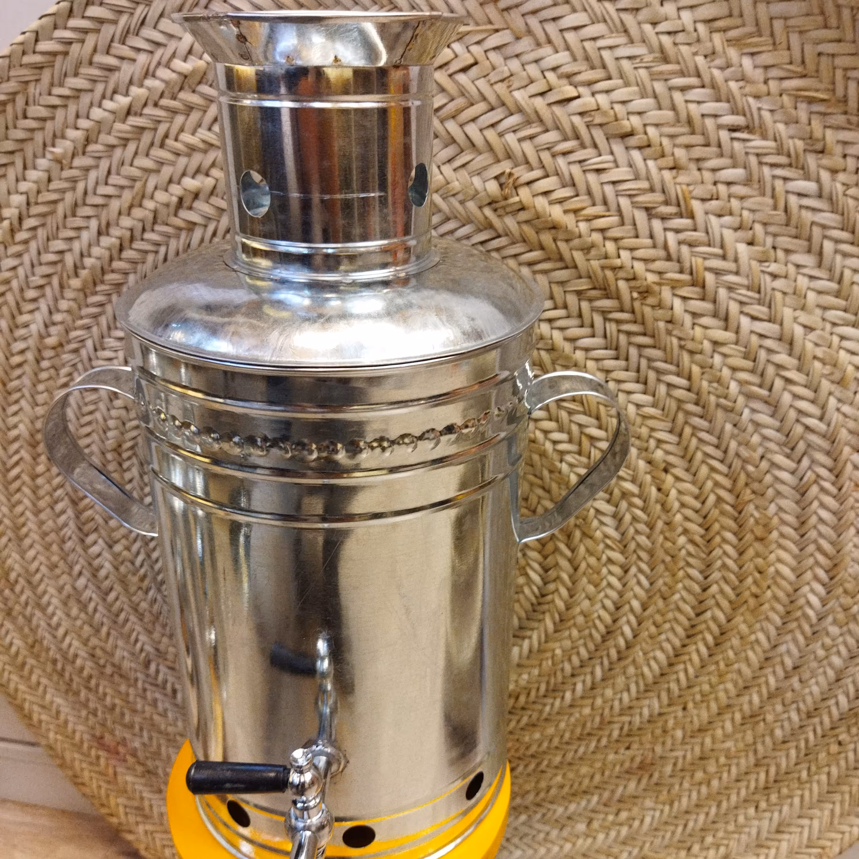 سماور ذغالی  پنج لیتری دست ساز 