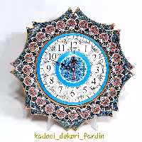 ساعت  دیواری  میناکاری