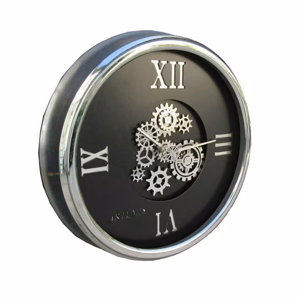 ساعت دیواری فلزی آبکاری