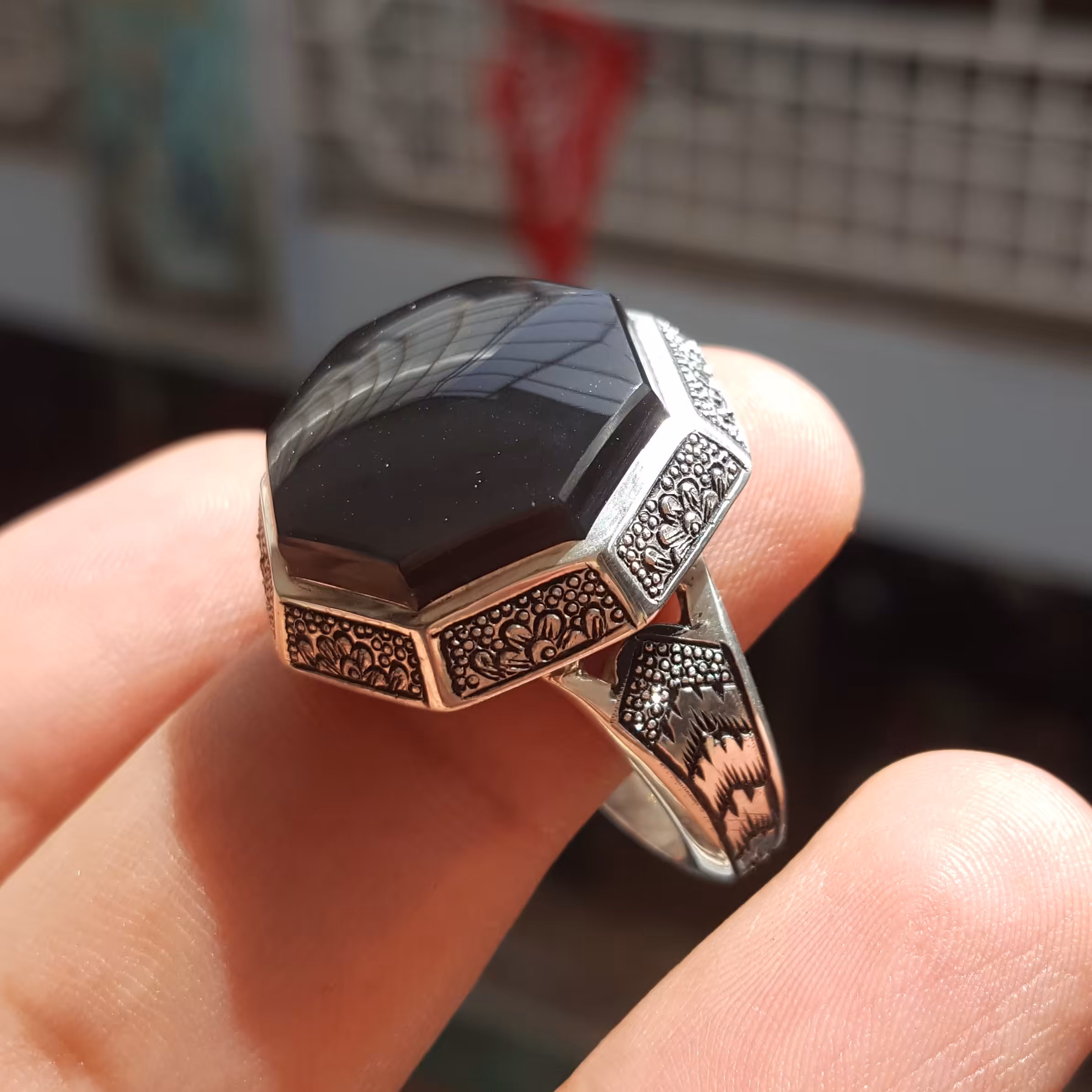 جزیمن رکاب دست ساز مدل صفوی قلم زنی تمام دست استاد مسلم 